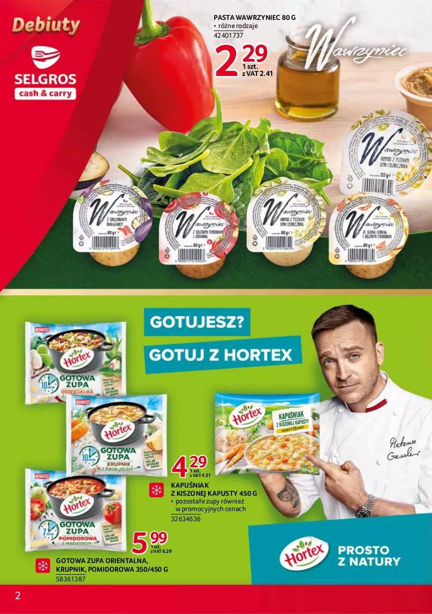 Gazetka promocyjna Selgros - Debiuty w Selgros - ważna 29.04 do 12.05.2021 - strona 2 - produkty: Krupnik, Zupa