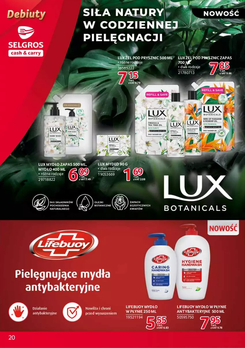 Gazetka promocyjna Selgros - Debiuty w Selgros - ważna 29.04 do 12.05.2021 - strona 20 - produkty: Mydło, Mydło w płynie