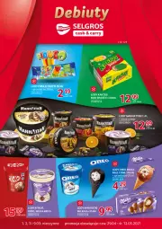 Gazetka promocyjna Selgros - Debiuty w Selgros - Gazetka - ważna od 12.05 do 12.05.2021 - strona 1 - produkty: Kaktus, Lody, Oreo, Milka