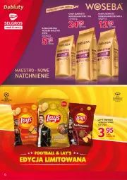 Gazetka promocyjna Selgros - Debiuty w Selgros - Gazetka - ważna od 12.05 do 12.05.2021 - strona 6 - produkty: Kawa ziarnista, Kawa mielona, Kawa, Woseba, Lay’s