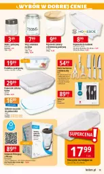 Gazetka promocyjna E Leclerc - Gazetka - ważna od 12.10 do 12.10.2024 - strona 19 - produkty: Pojemnik szklany, Dzbanek filtrujący, Por, Noż, Dzbanek, Nożyczki, Pojemnik, Obieraczka, Nóż szefa kuchni, Pudełko, Piekarnik, Fa