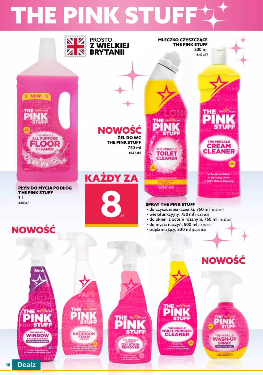 Gazetka promocyjna Dealz - NOWA GAZETKADEALMAGEDON! ATAK NISKICH CEN! - ważna 24.08 do 06.09.2022 - strona 10 - produkty: Do mycia naczyń, Mleczko, Odplamiacz, Płyn do mycia, Płyn do mycia podłóg, Płyn do prania, Róża