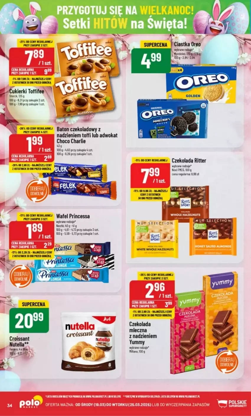 Gazetka promocyjna PoloMarket - ważna 19.03 do 25.03.2025 - strona 28 - produkty: Baton, Cukier, Cukierki, Czekolada, Czekolada mleczna, Fa, LANA, Toffifee, Tran