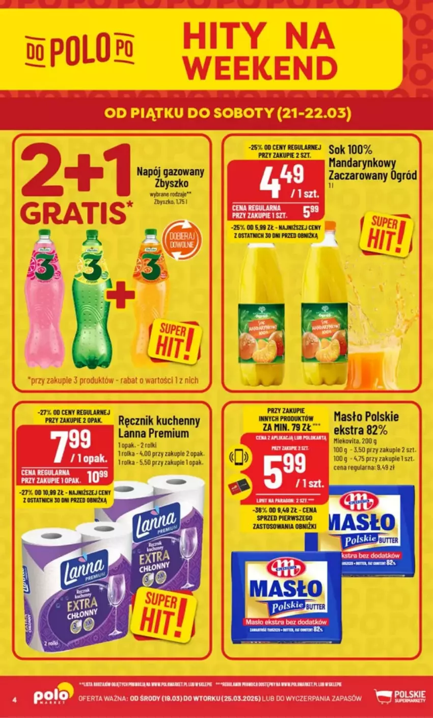 Gazetka promocyjna PoloMarket - ważna 19.03 do 25.03.2025 - strona 34 - produkty: Fa, HP, Masło, Ogród, Ręcznik, Ręcznik kuchenny, Rolki, Sok