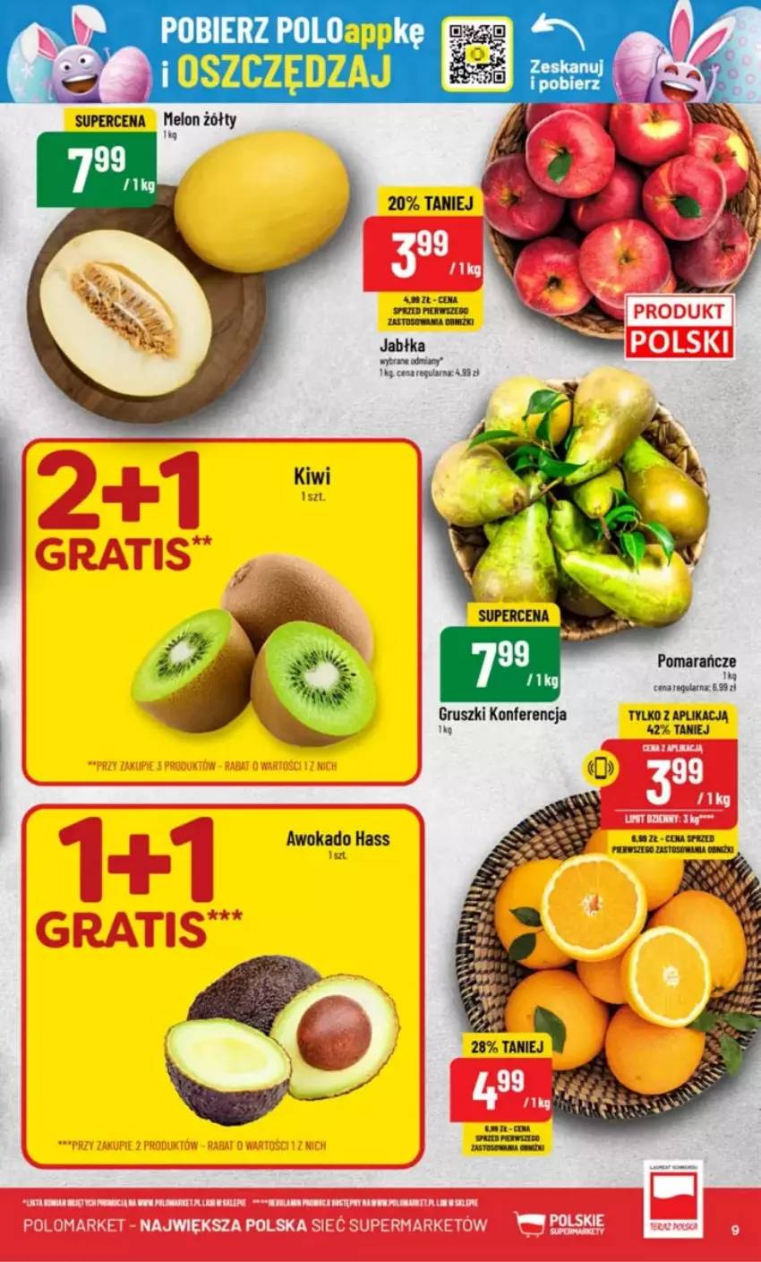 Gazetka promocyjna PoloMarket - ważna 19.03 do 25.03.2025 - strona 52 - produkty: Gruszki, Jabłka, Kiwi, Pomarańcze, Tusz