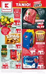 Gazetka promocyjna Kaufland - OFERTA TYGODNIA - Gazetka - ważna od 26.01 do 26.01.2022 - strona 5 - produkty: Piec, Masło klarowane, Kawa rozpuszczalna, 7up, Pepsi max, Papier, Tulipan, Karkówka wieprzowa, Stek, Mirinda, Kawa, Mlekovita, Jacobs Krönung, Papier toaletowy, Velvet, Pepsi, Mleczko, Napój gazowany, Ptasie mleczko, Toffifee, Bukiet, E. Wedel, Bomboniera, Jacobs, Masło, Napój, Mięta, Mleko