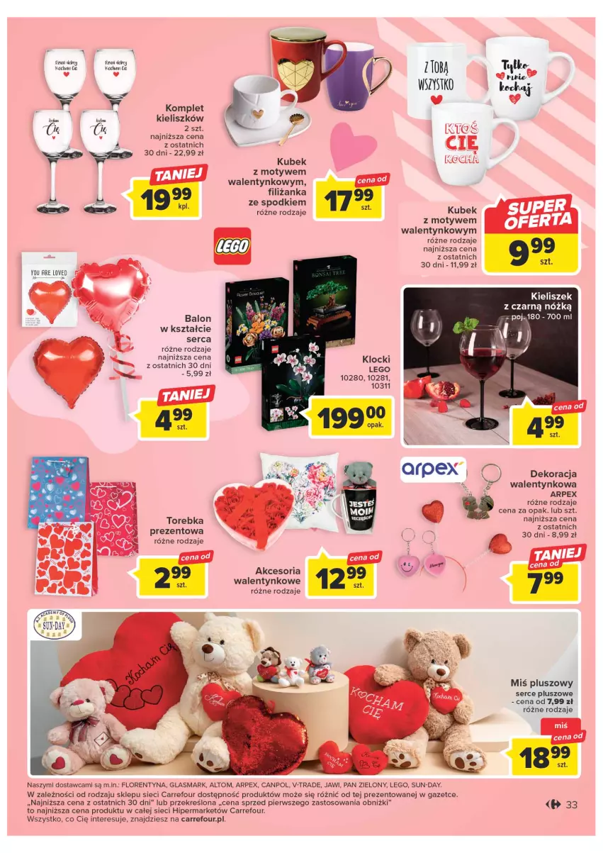 Gazetka promocyjna Carrefour - Gazetka Carrefour - ważna 07.02 do 18.02.2023 - strona 35 - produkty: Canpol, Filiżanka, Kieliszek, Klocki, Koc, Kubek, LEGO, Ser, Torebka