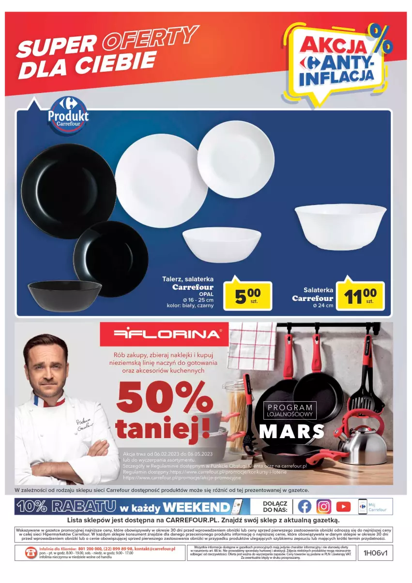 Gazetka promocyjna Carrefour - Gazetka Carrefour - ważna 07.02 do 18.02.2023 - strona 40 - produkty: Gra, O nas, Salaterka, Talerz