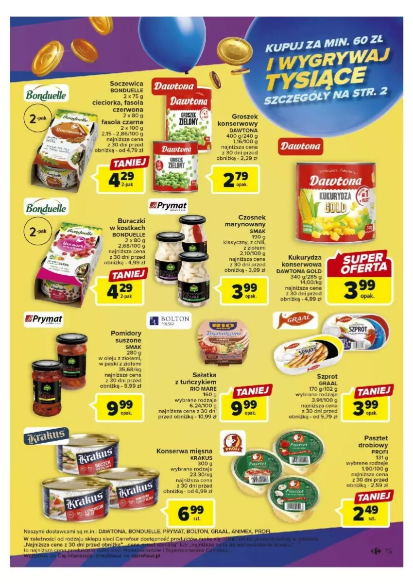 Gazetka promocyjna Carrefour - ważna 17.10 do 21.10.2023 - strona 7 - produkty: Dawtona, Pizza