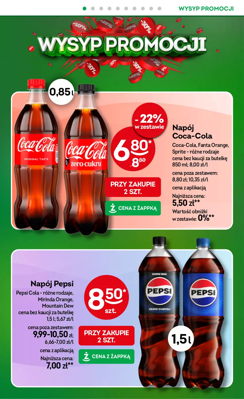 Gazetka promocyjna Żabka - gazetka-promocyjna-43-44-2026 - ważna 21.10 do 03.11.2026 - strona 20 - produkty: Coca-Cola, Fa, Fanta, Mirinda, Napój, Pepsi, Sprite