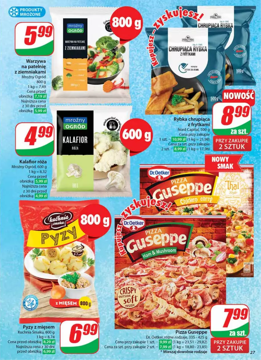 Gazetka promocyjna Dino - Gazetka 44 / 2024 - ważna 30.10 do 05.11.2024 - strona 27 - produkty: Dr. Oetker, Kalafior, Klej, Kuchnia, Ogród, Pizza, Róża, Warzywa