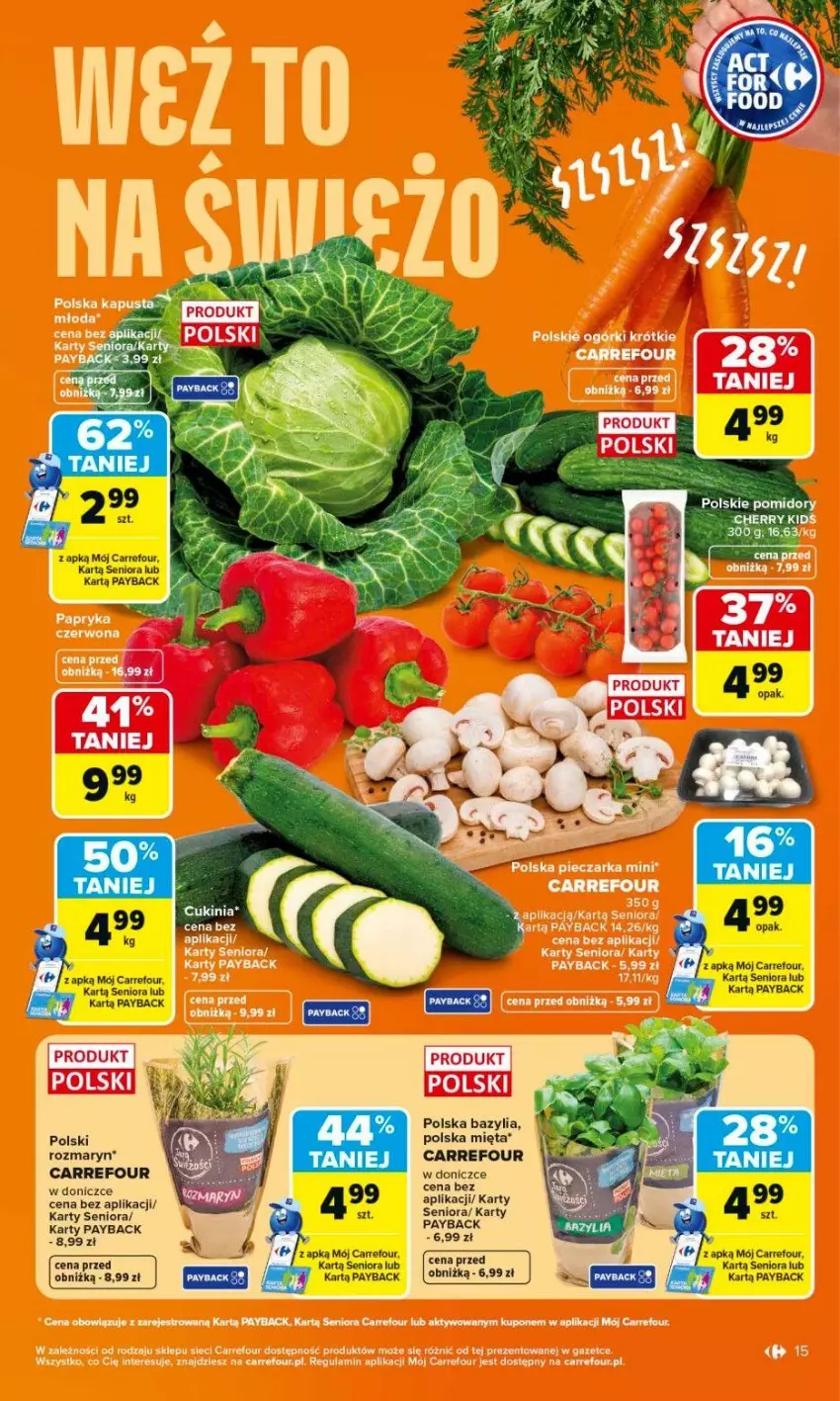 Gazetka promocyjna Carrefour - Gazetka Carrefour, Market od poniedziałku! - ważna 01.06 do 06.06.2026 - strona 17 - produkty: Bazyl, Bazylia, Mięta, Pomidory