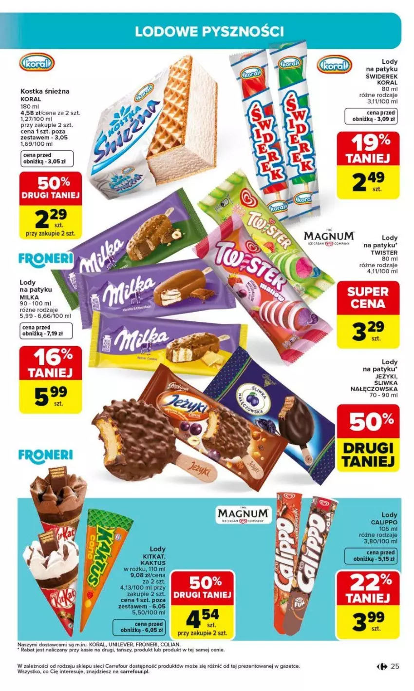 Gazetka promocyjna Carrefour - Gazetka Carrefour, Market od poniedziałku! - ważna 01.06 do 06.06.2026 - strona 27 - produkty: Lody, Milka