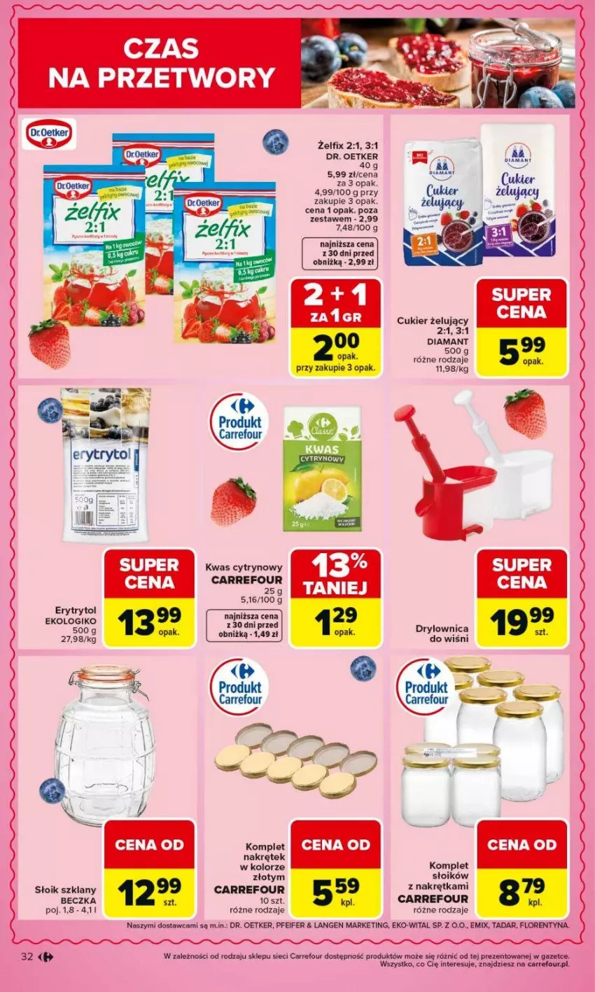 Gazetka promocyjna Carrefour - Gazetka Carrefour, Market od poniedziałku! - ważna 01.06 do 06.06.2026 - strona 34 - produkty: Cukier, Diamant, Dr. Oetker, Kwas cytrynowy