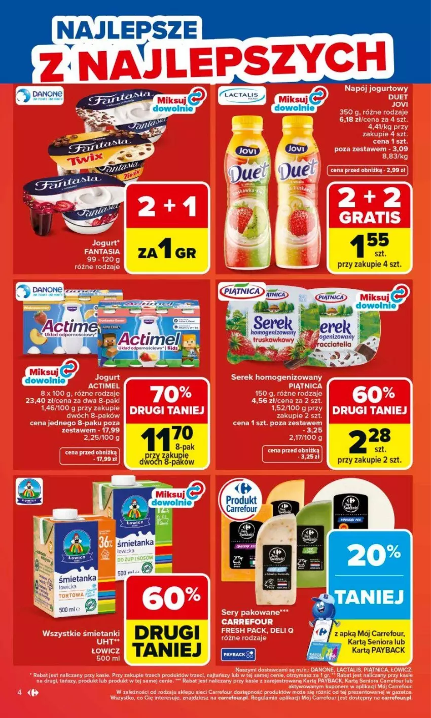 Gazetka promocyjna Carrefour - Gazetka Carrefour, Market od poniedziałku! - ważna 01.06 do 06.06.2026 - strona 6 - produkty: Danone, Ser, Serek