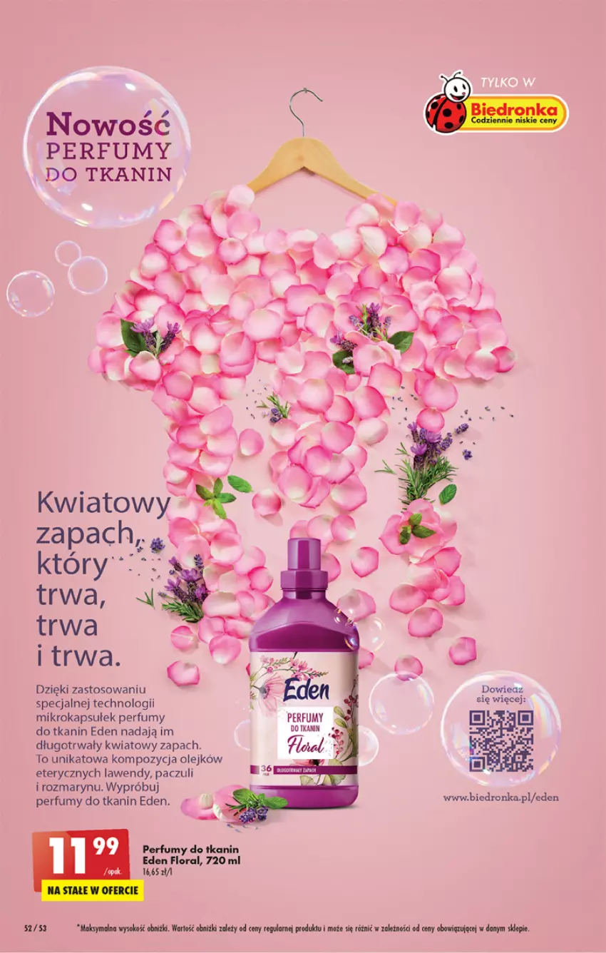 Gazetka promocyjna Biedronka - Od poniedzialku - ważna 24.07 do 29.07.2023 - strona 52 - produkty: Flora, Okap, Olej, Perfum, Sok