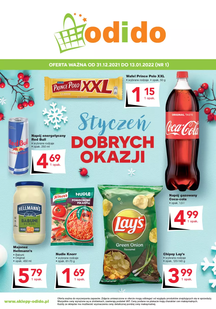 Gazetka promocyjna Odido - Plakat - ważna 31.12.2021 do 13.01.2022 - strona 1 - produkty: Gin, Knorr, Prince Polo