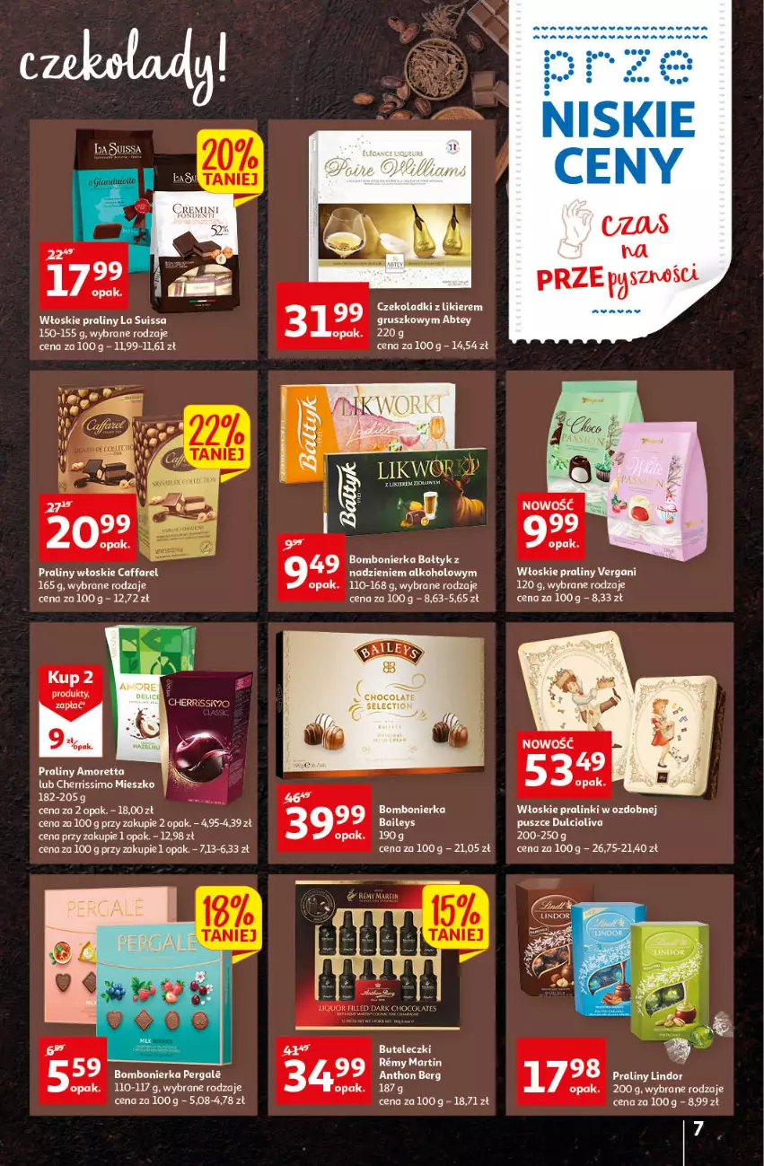 Gazetka promocyjna Auchan - przeNISKIE CENY czas na przepyszności Hipermarkety - ważna 17.03 do 23.03.2022 - strona 7 - produkty: Fa, Likier, Lindor, Praliny