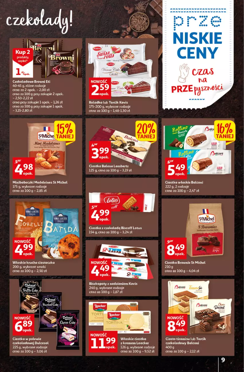 Gazetka promocyjna Auchan - przeNISKIE CENY czas na przepyszności Hipermarkety - ważna 17.03 do 23.03.2022 - strona 9 - produkty: Alcon, Babeczki, Ciastka