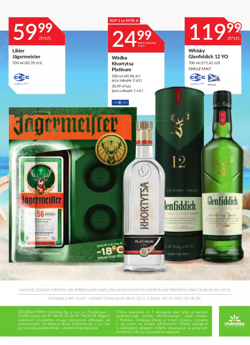 Gazetka promocyjna Stokrotka - Oferta alkoholowa - ważna 23.06 do 20.07.2022 - strona 16 - produkty: Fa, Koc, Likier, Rama, Whisky, Wódka