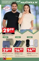 Gazetka promocyjna Biedronka - Okazje Tygodnia - Gazetka - ważna od 03.05 do 03.05.2025 - strona 12 - produkty: Sok, Ser, Por, Karp, T-shirt, Baleriny, Bokserki