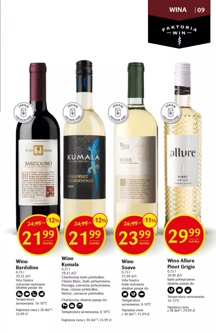 Gazetka promocyjna Delikatesy Centrum - DeliBarek DC26/DC27 - ważna 06.07 do 19.07.2023 - strona 9 - produkty: Chardonnay, Merlot, Pinot Grigio, Ser, Wino