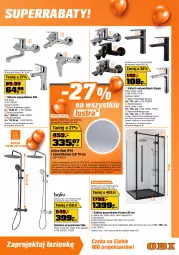Gazetka promocyjna Obi - Gazetka OBI - Gazetka - ważna od 08.07 do 08.07.2025 - strona 7 - produkty: Kabina prysznicowa, Halo, Kompakt WC, Bateria umywalkowa, Bateria prysznicowa, Top, Sok, Termos, Deska wolnoopadająca, Meble łazienkowe, Tran, Szafka, Bateria wannowa, Bateria, Brodzik, Lustro, Meble, Miska, Lakier, Fa