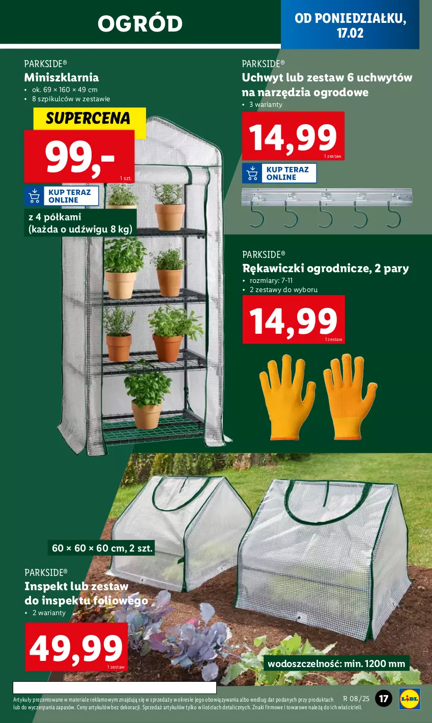 Gazetka promocyjna Lidl - GAZETKA - ważna 17.02 do 22.02.2025 - strona 17 - produkty: Dźwig, Ogród, Parkside, Półka