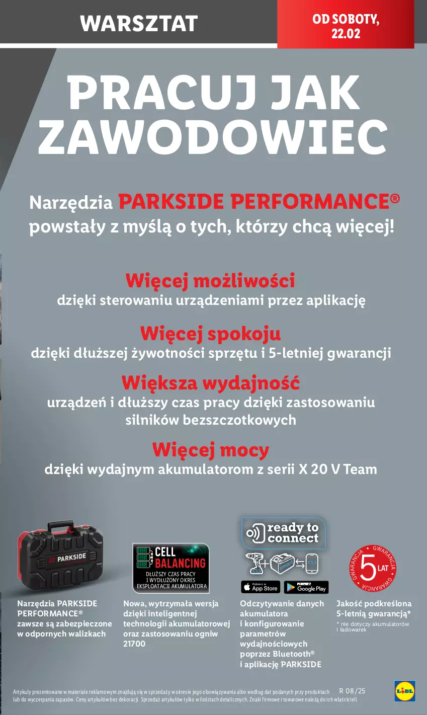 Gazetka promocyjna Lidl - GAZETKA - ważna 17.02 do 22.02.2025 - strona 33 - produkty: Akumulator, Intel, Parkside, Piec, Por, Ser, Walizka