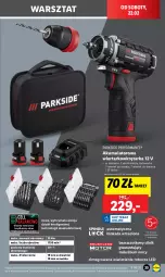 Gazetka promocyjna Lidl - GAZETKA - Gazetka - ważna od 22.02 do 22.02.2025 - strona 37 - produkty: Parkside, Akumulatorowa wiertarkowkrętark, Wiertarkowkrętarka, Warka, Tarka, Wkręt, Wkrętarka, Intel, Akumulator