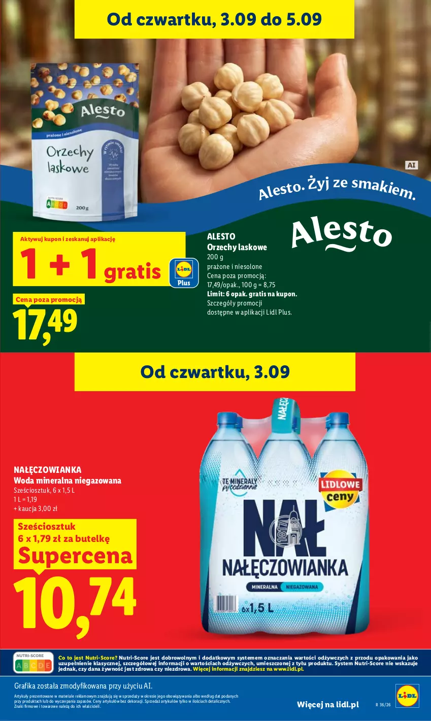 Gazetka promocyjna Lidl - Gazetka ważna od 3.09 do 5.09 - ważna 03.09 do 05.09.2026 - strona 15 - produkty: Gra, Grafika, Nałęczowianka, Woda, Woda mineralna