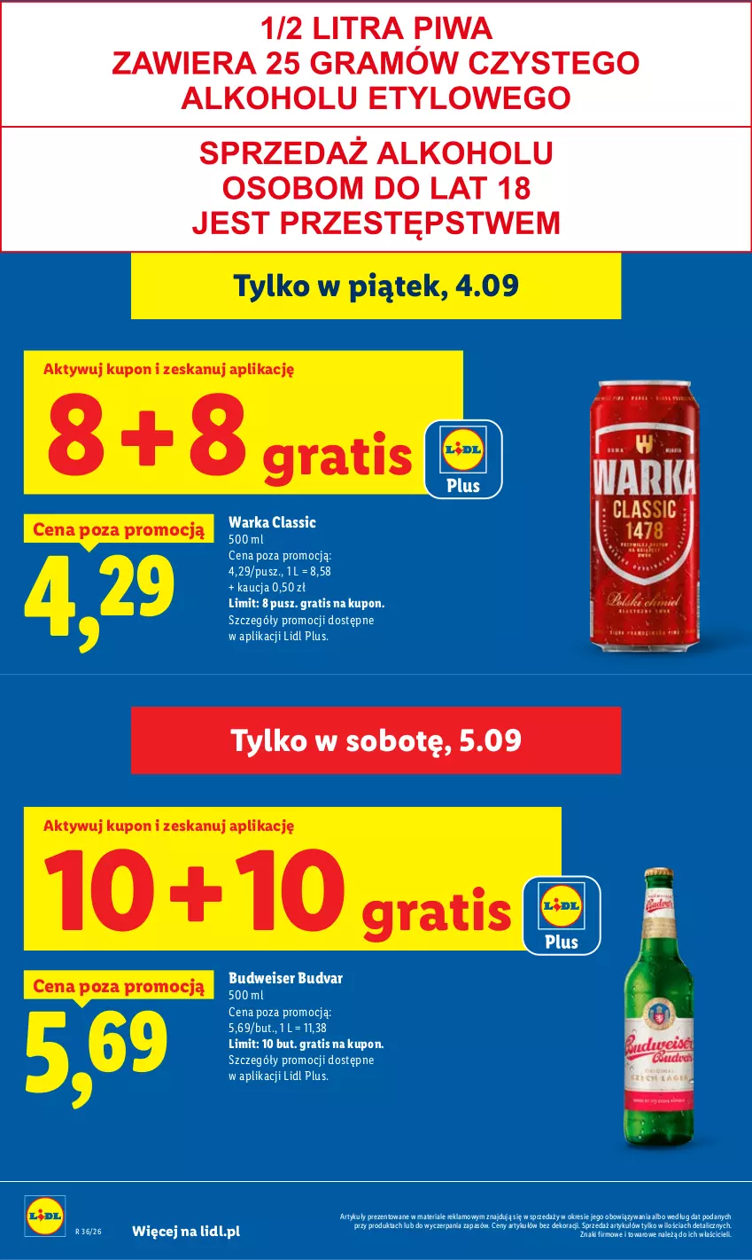 Gazetka promocyjna Lidl - Gazetka ważna od 3.09 do 5.09 - ważna 03.09 do 05.09.2026 - strona 18 - produkty: Gra, Ser, Warka