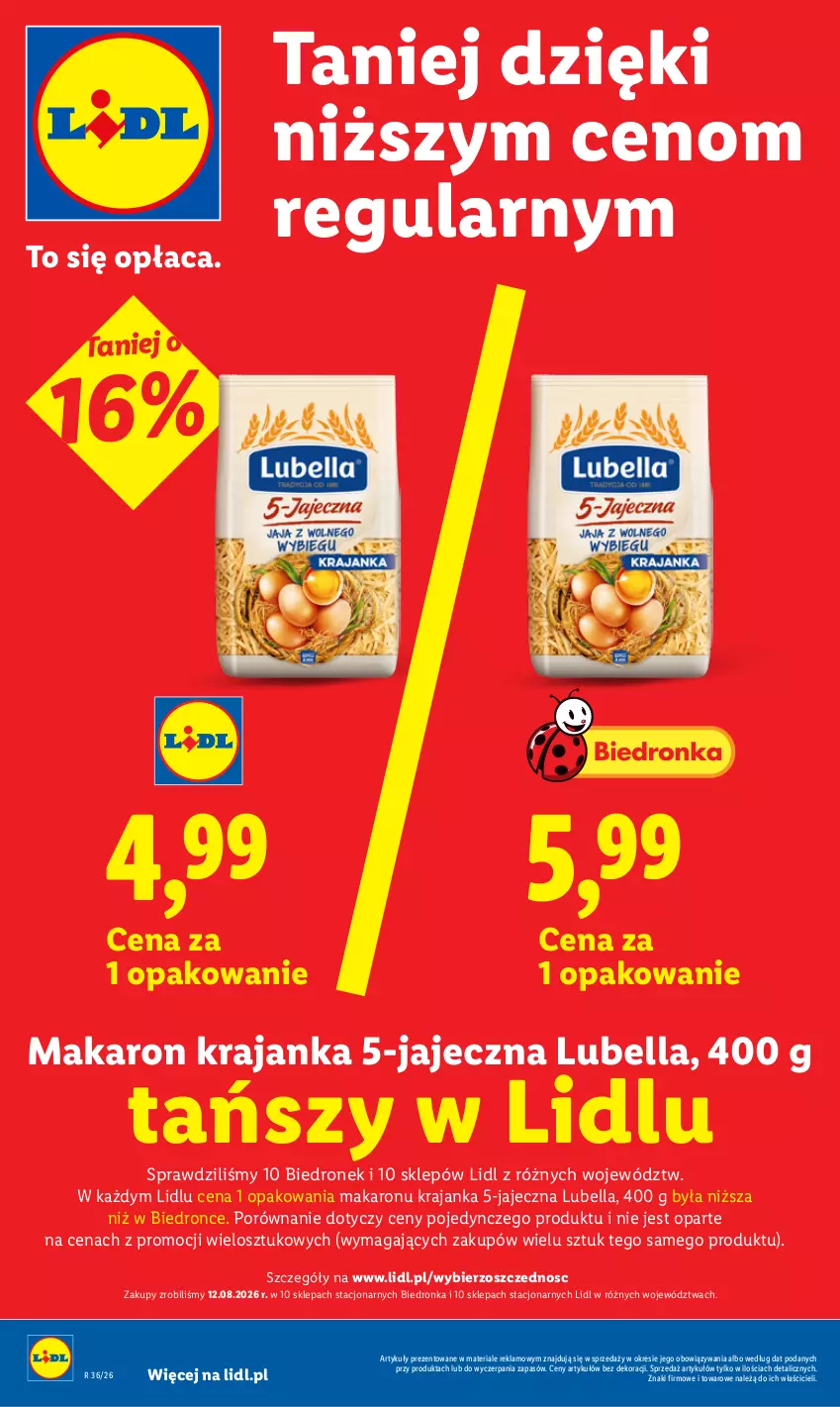 Gazetka promocyjna Lidl - Gazetka ważna od 3.09 do 5.09 - ważna 03.09 do 05.09.2026 - strona 22 - produkty: Bell, Bella, Lubella, Makaron, Por