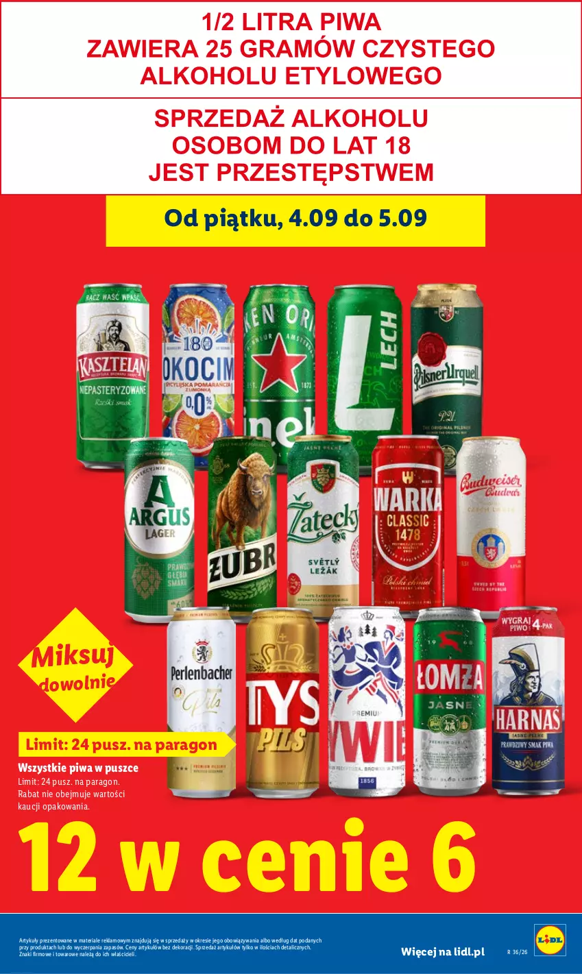 Gazetka promocyjna Lidl - Gazetka ważna od 3.09 do 5.09 - ważna 03.09 do 05.09.2026 - strona 3 - produkty: Piwa