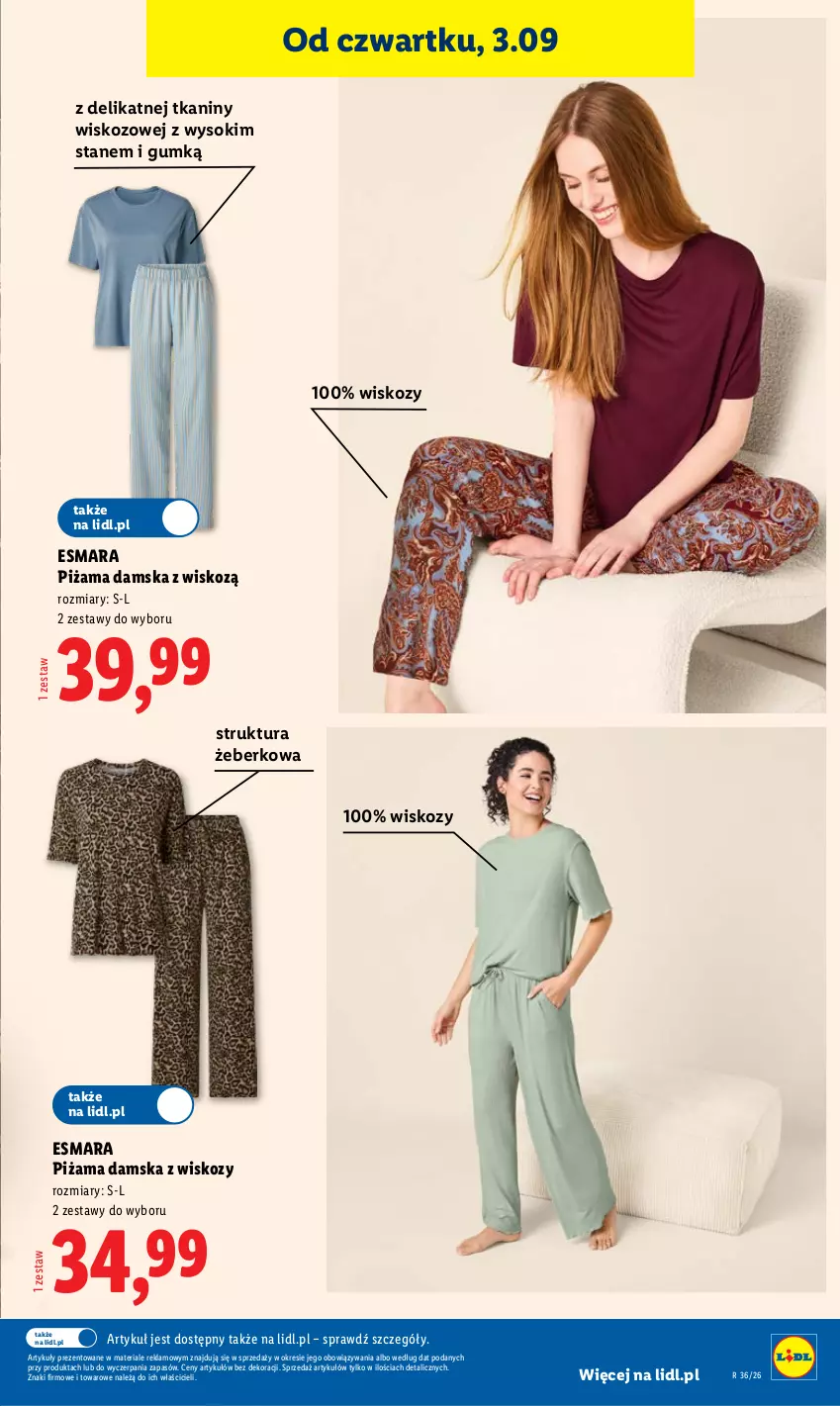 Gazetka promocyjna Lidl - Gazetka ważna od 3.09 do 5.09 - ważna 03.09 do 05.09.2026 - strona 35 - produkty: Piżama, Sok