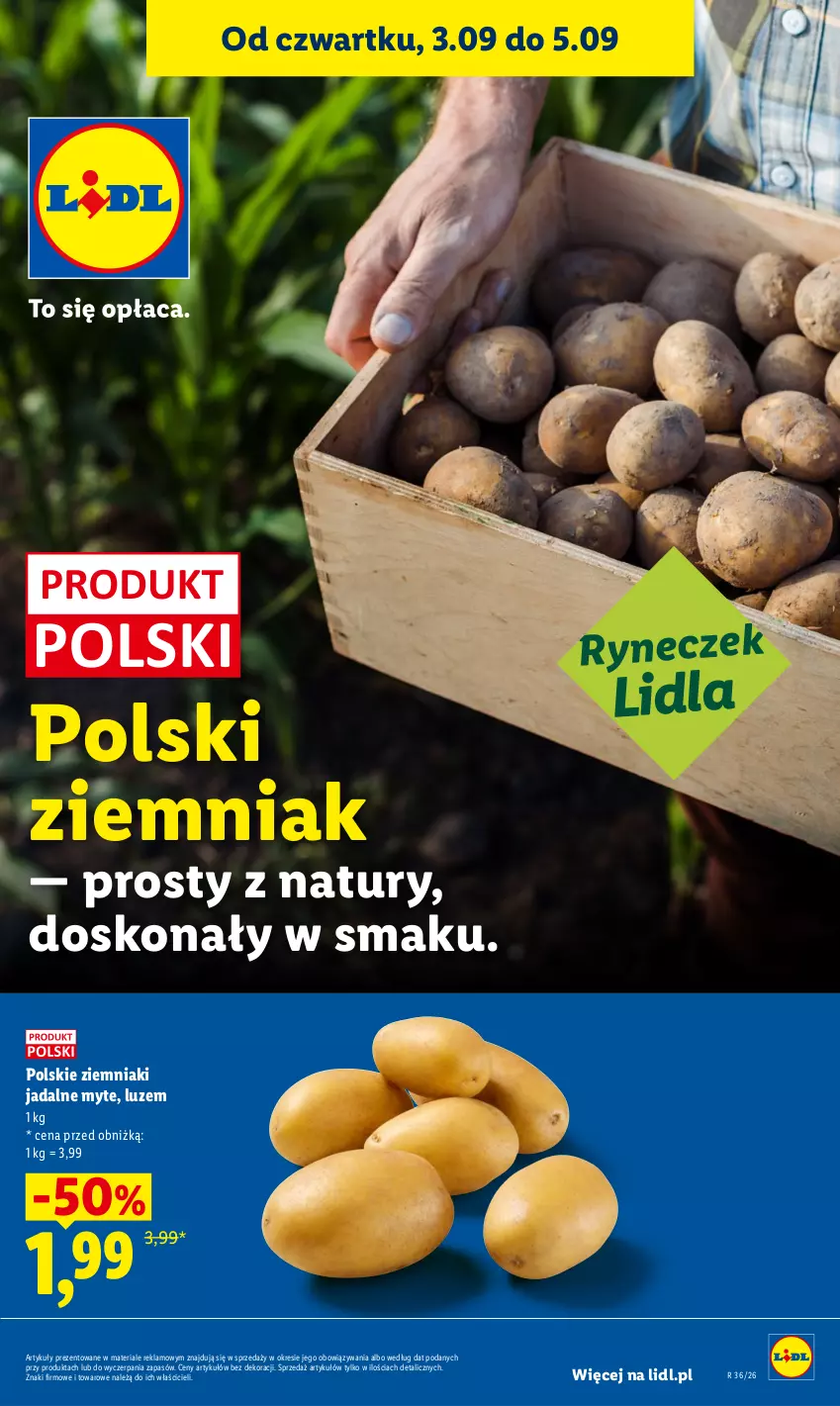 Gazetka promocyjna Lidl - Gazetka ważna od 3.09 do 5.09 - ważna 03.09 do 05.09.2026 - strona 39 - produkty: Ziemniaki