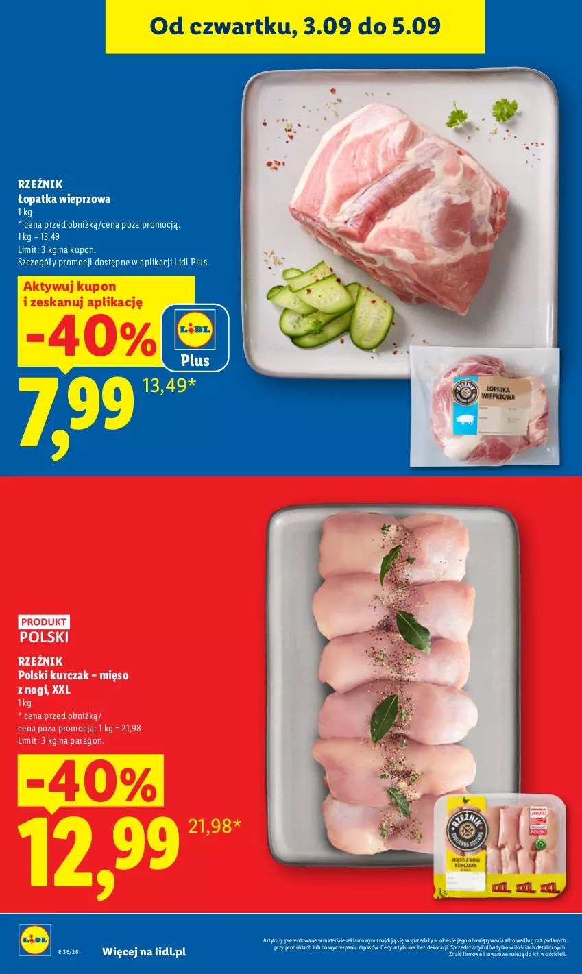 Gazetka promocyjna Lidl - Gazetka ważna od 3.09 do 5.09 - ważna 03.09 do 05.09.2026 - strona 4 - produkty: Kurczak, Mięso