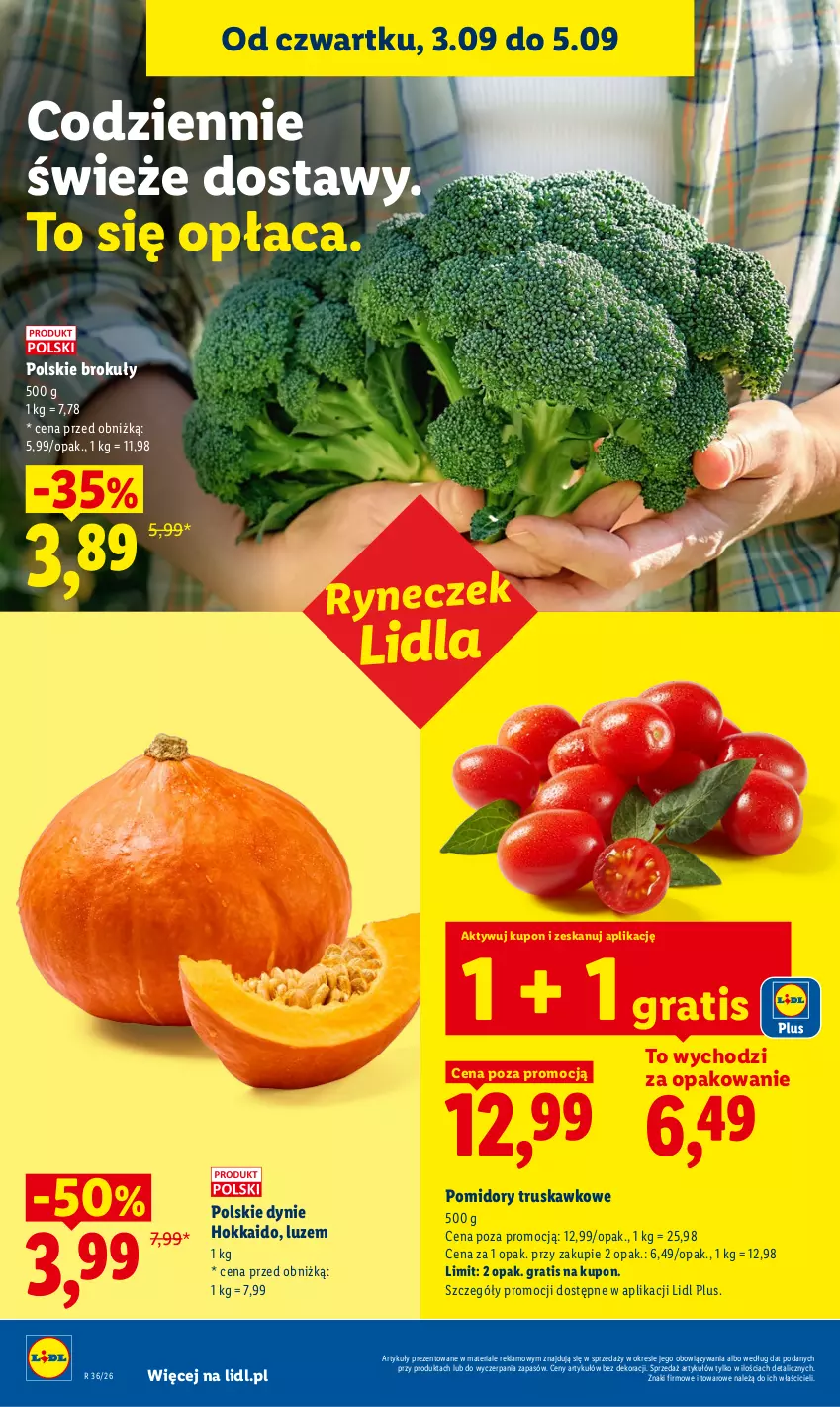 Gazetka promocyjna Lidl - Gazetka ważna od 3.09 do 5.09 - ważna 03.09 do 05.09.2026 - strona 40 - produkty: Brokuły, Gra, Pomidory