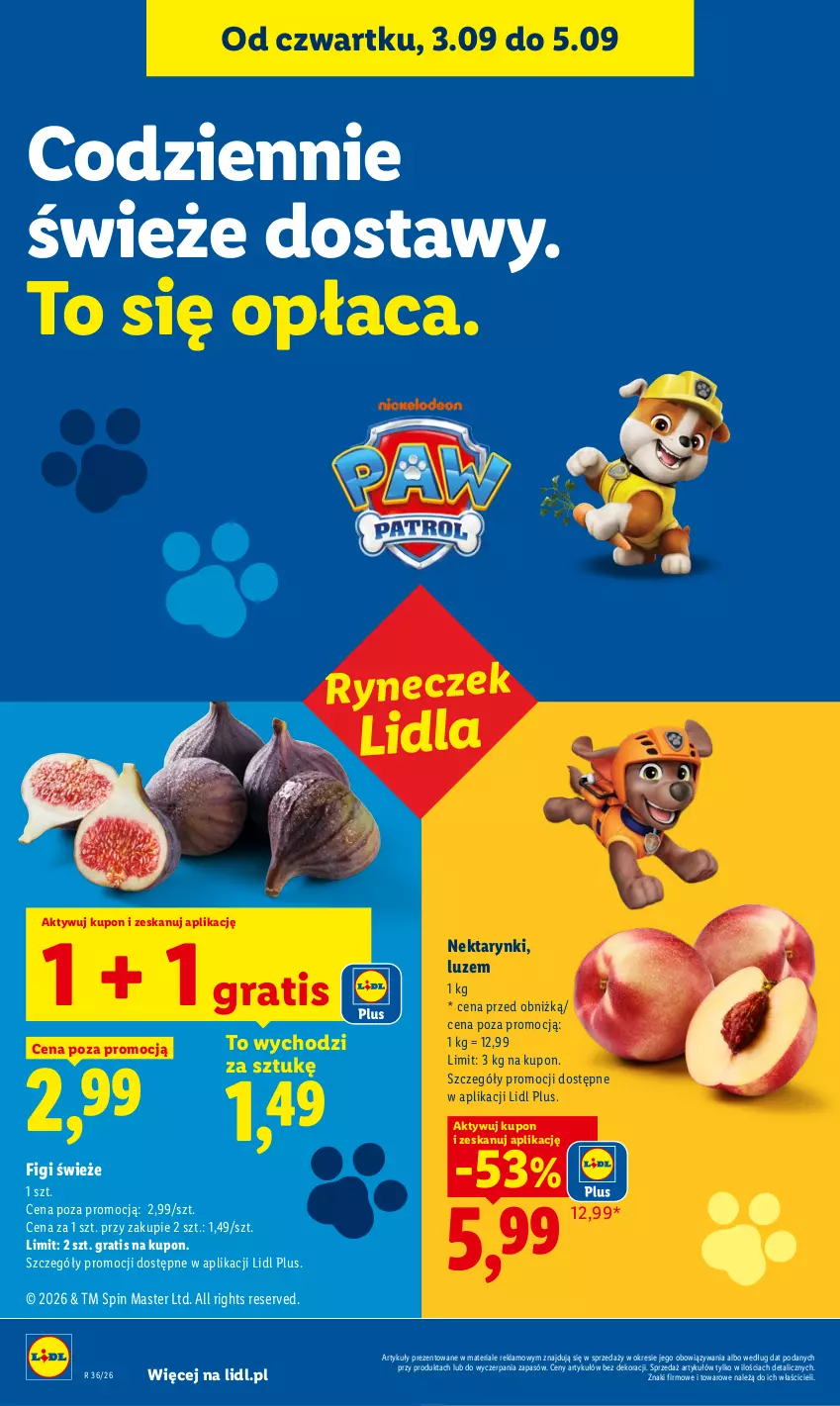 Gazetka promocyjna Lidl - Gazetka ważna od 3.09 do 5.09 - ważna 03.09 do 05.09.2026 - strona 42 - produkty: Figi, Gra, Nektar, Ser