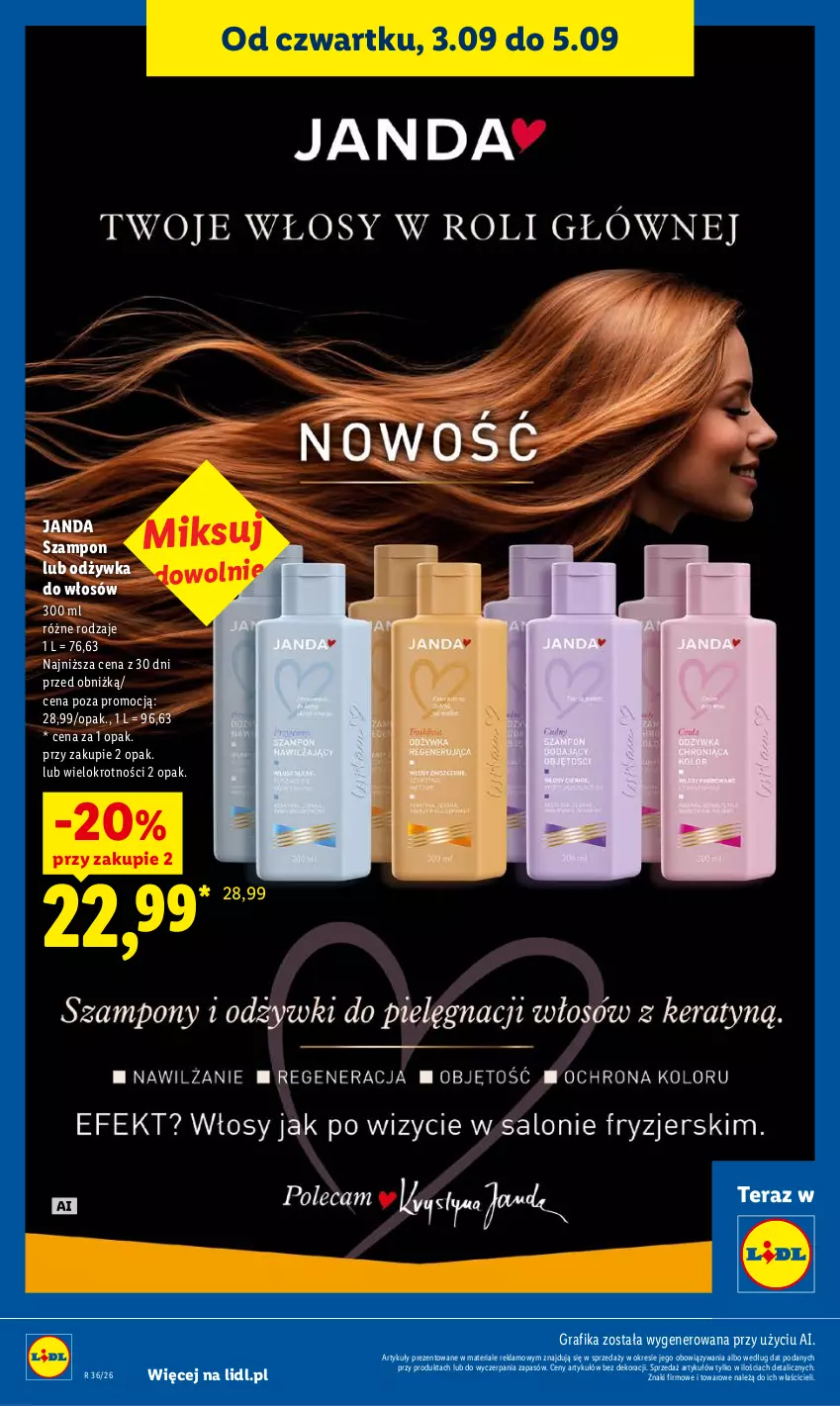 Gazetka promocyjna Lidl - Gazetka ważna od 3.09 do 5.09 - ważna 03.09 do 05.09.2026 - strona 84 - produkty: Gra, Grafika, Odżywka, Szampon, Tera