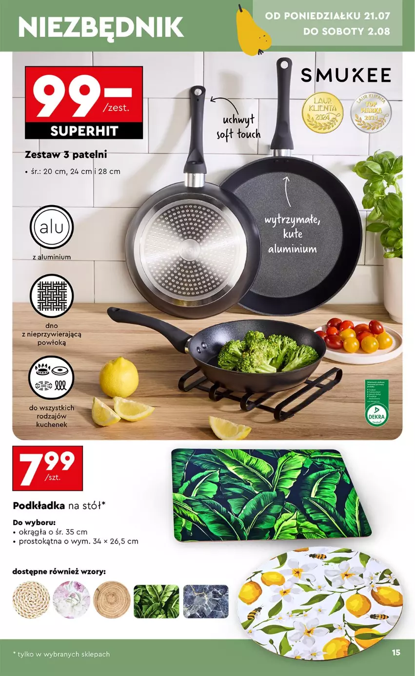 Gazetka promocyjna Biedronka - Okazje Tygodnia - ważna 21.07 do 02.08.2025 - strona 17 - produkty: Podkład, Podkładka, Podkładka na stół, Stół
