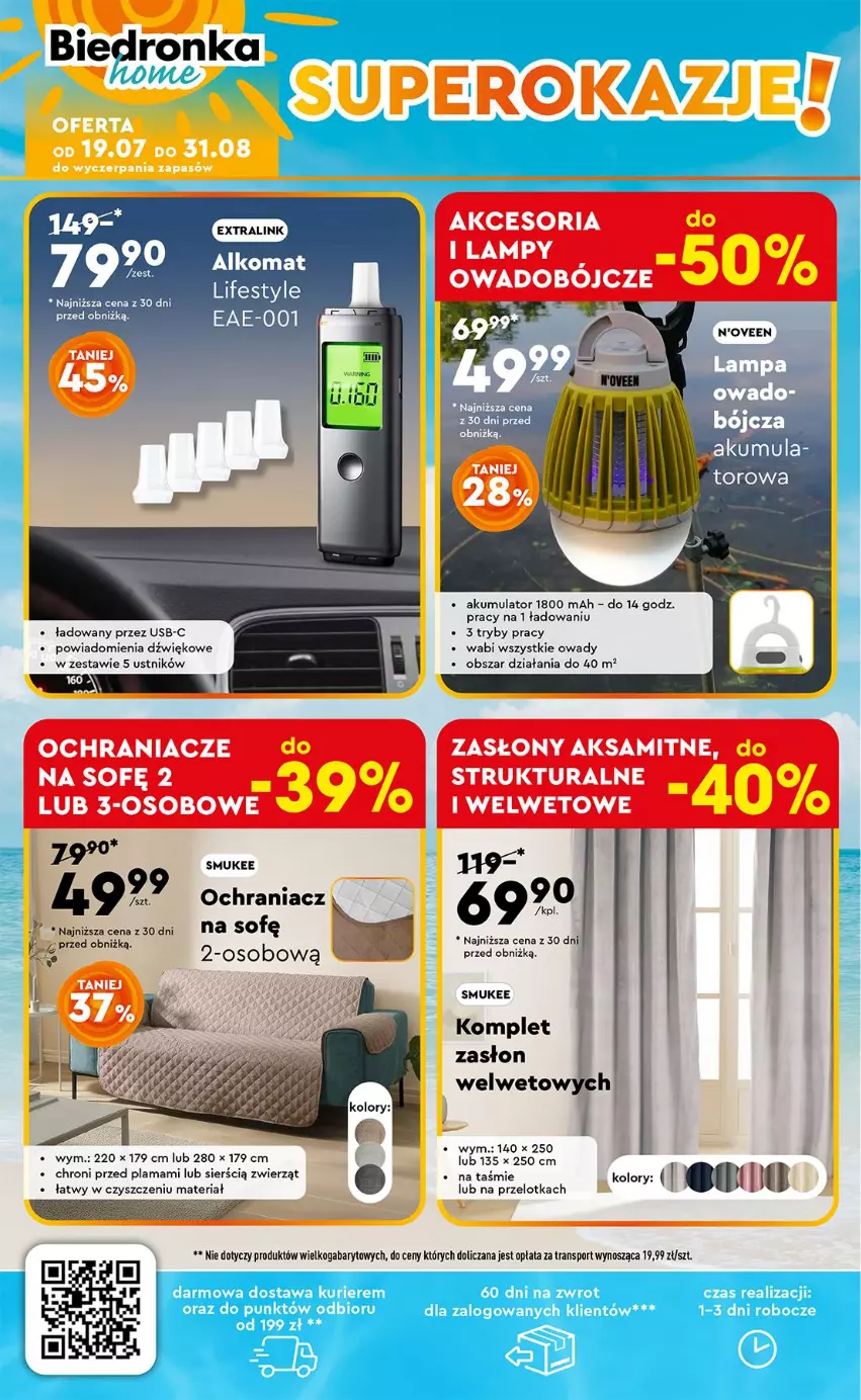 Gazetka promocyjna Biedronka - Okazje Tygodnia - ważna 21.07 do 02.08.2025 - strona 44 - produkty: Aksam, Akumulator, Alkomat, Ochraniacze, Ustnik