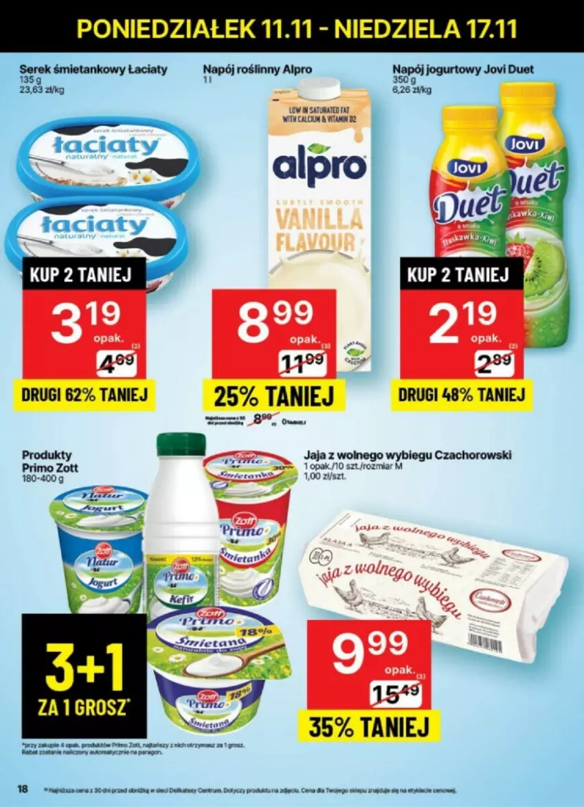 Gazetka promocyjna Delikatesy Centrum - ważna 12.11 do 17.11.2024 - strona 10 - produkty: Alpro, Fa, Jaja, Jaja z wolnego wybiegu, Napój, Napój roślinny, Rum, Sony