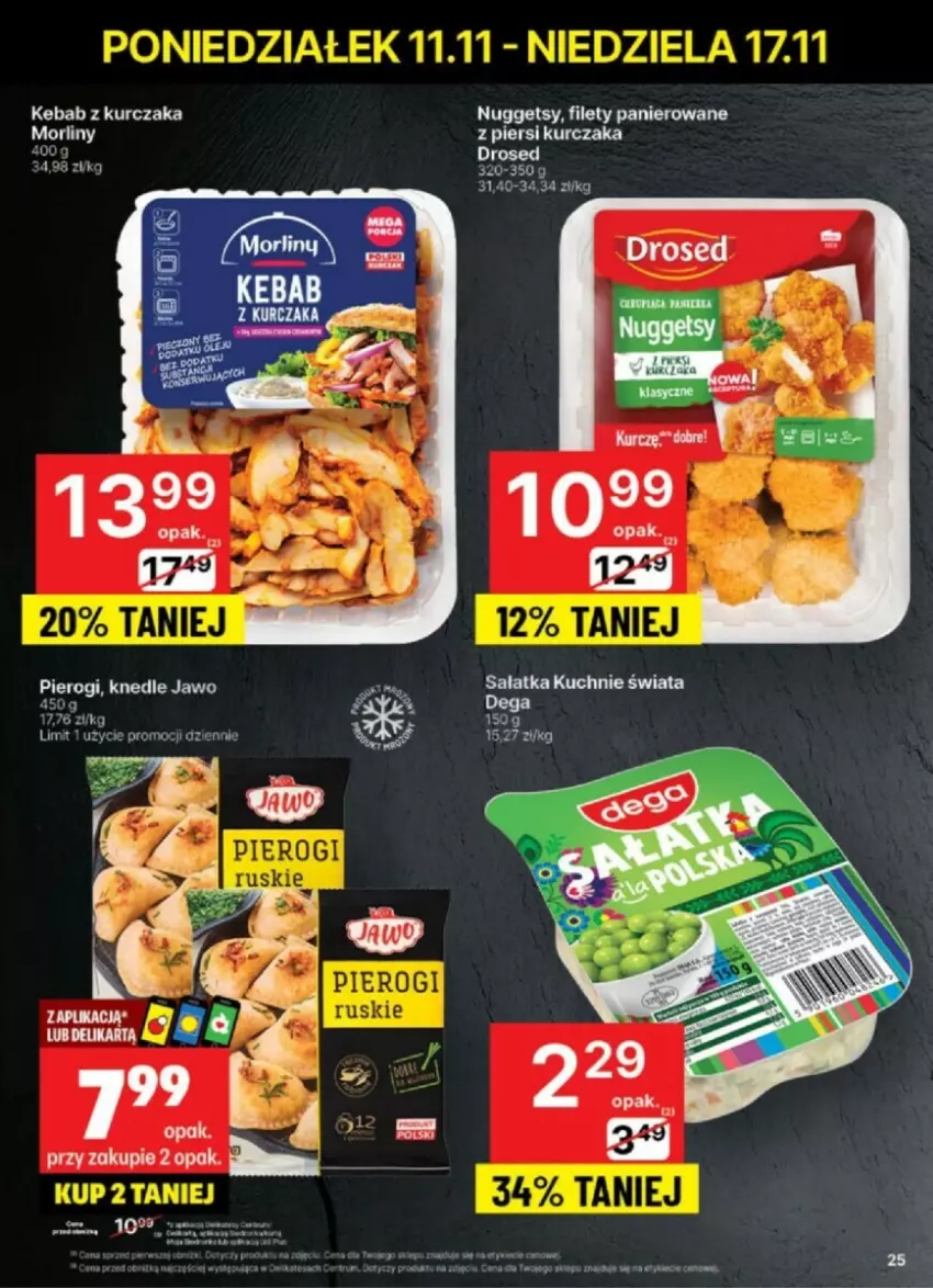 Gazetka promocyjna Delikatesy Centrum - ważna 12.11 do 17.11.2024 - strona 18 - produkty: Kebab, Kebab z kurczaka, Kurczak, Morliny