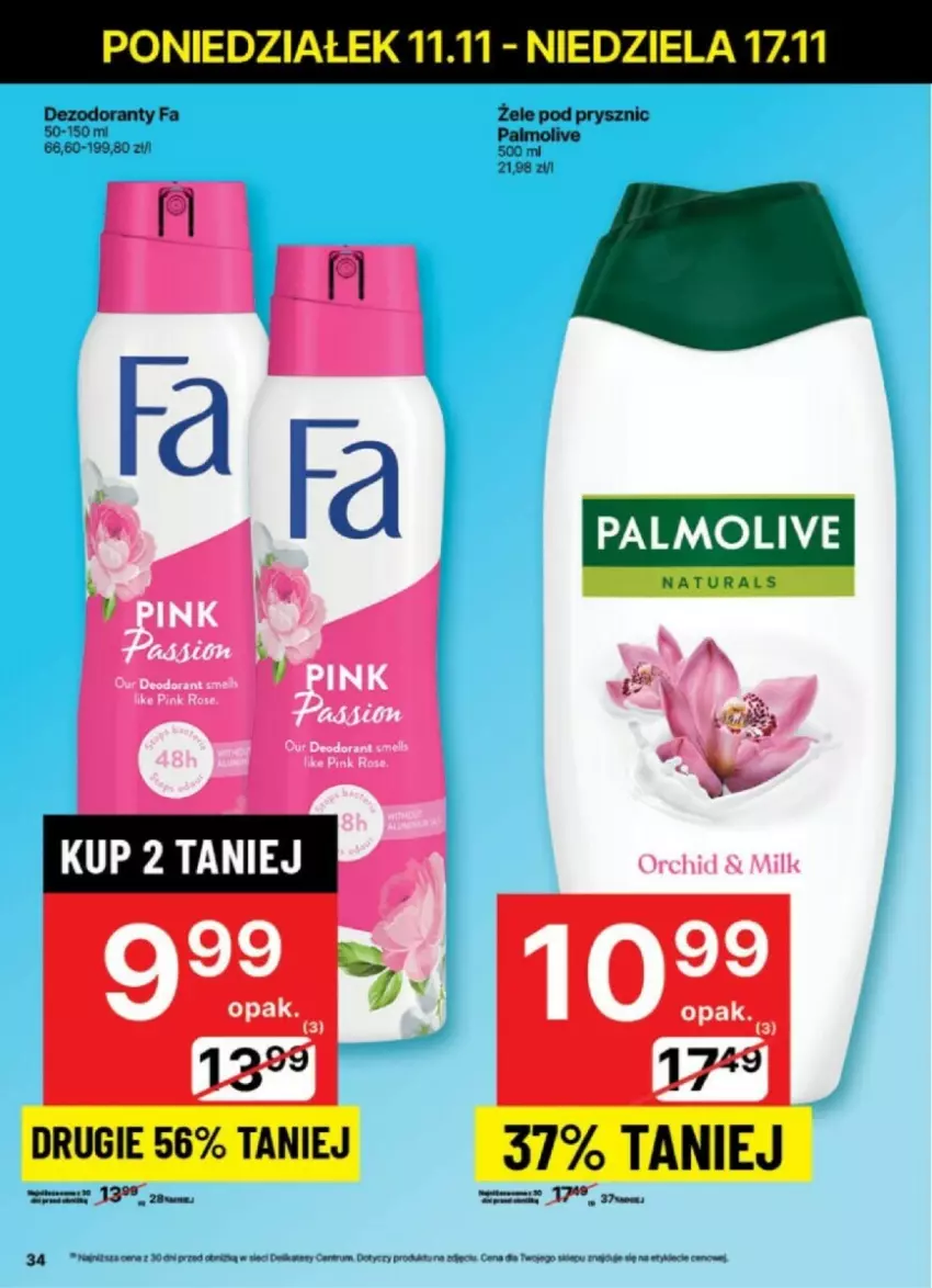 Gazetka promocyjna Delikatesy Centrum - ważna 12.11 do 17.11.2024 - strona 28 - produkty: Dezodorant, Fa, Palmolive, Rum