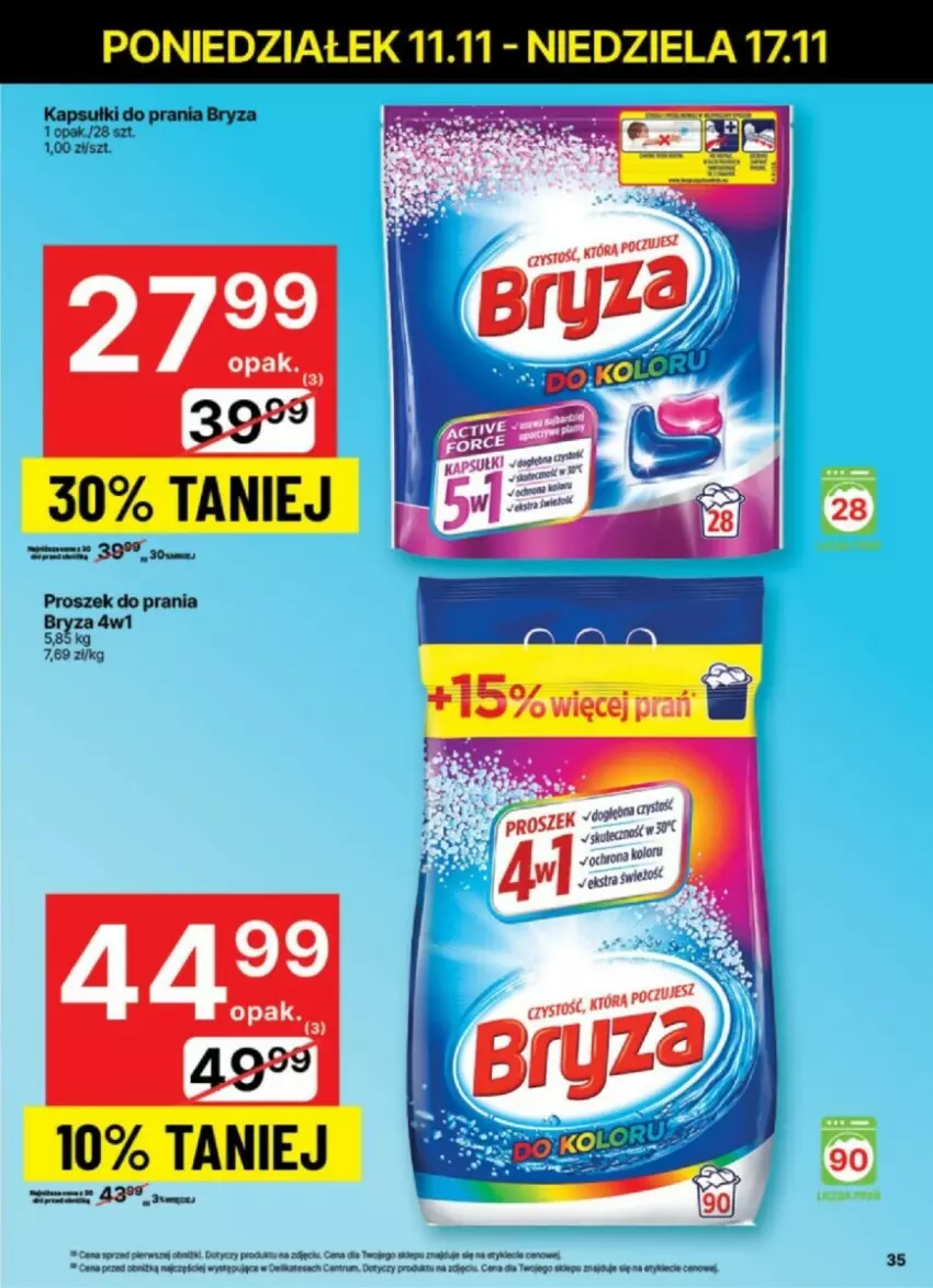 Gazetka promocyjna Delikatesy Centrum - ważna 12.11 do 17.11.2024 - strona 29 - produkty: Bryza, Kapsułki do prania, Proszek do prania, Rum