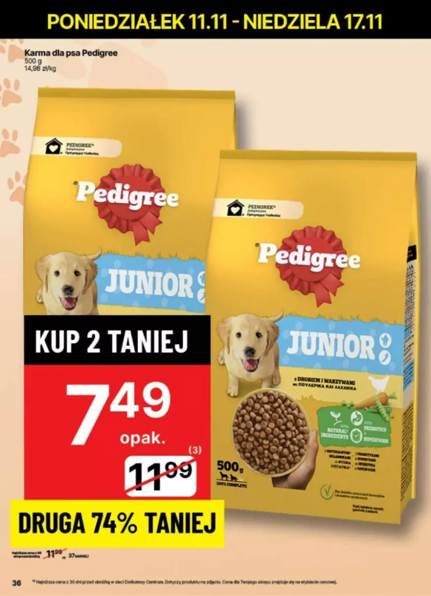 Gazetka promocyjna Delikatesy Centrum - ważna 12.11 do 17.11.2024 - strona 30 - produkty: Pedigree, Rum