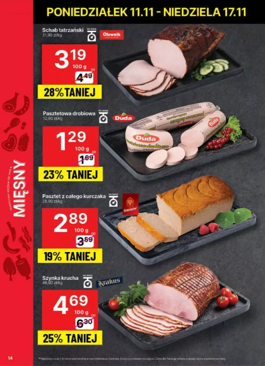 Gazetka promocyjna Delikatesy Centrum - ważna 12.11 do 17.11.2024 - strona 6 - produkty: Kurczak, Pasztet, Rum