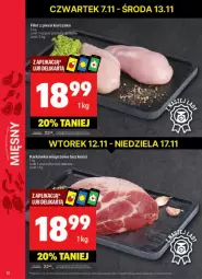 Gazetka promocyjna Delikatesy Centrum - Gazetka - ważna od 17.11 do 17.11.2024 - strona 4 - produkty: Kurczak, Filet z piersi kurczaka, Karkówka wieprzowa
