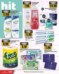 Gazetka promocyjna Topaz - Gazetka - Gazetka - ważna od 10.04 do 10.04.2024 - strona 20 - produkty: Nivea Men, Top, Papier, Pasta do zębów, Woda po goleniu, Papier toaletowy, Velvet, Leon, Ręcznik, Szampon, Mydło, Woda, Sensodyne, Luksja, Nivea